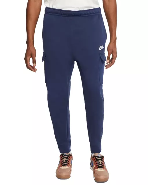 NIKE MENS SPORTSWEAR Fleece Cargo Pants in Mid Navy, Different Sizes,  CD3129-410 $45.00 - PicClick