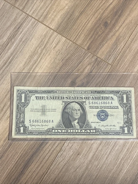 1957 B Dollar Silver Certificate Blue Seal ￼(A1)