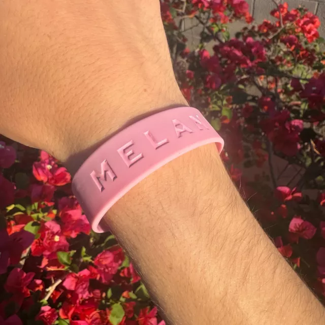 Melanie Martinez Pink Silicone Rubber Wristband Bracelet