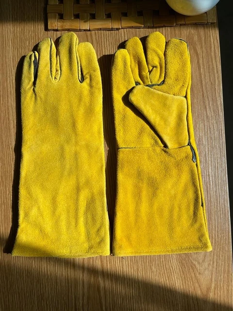 Welding Gloves Heat Resistant BBQ/Oven/MIG/TIG Welder Welder Gauntlets fire A+