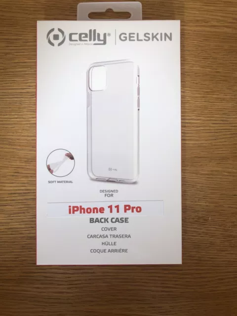 Coque arrière Celly GELSKIN iPhone 11 Pro - Clair