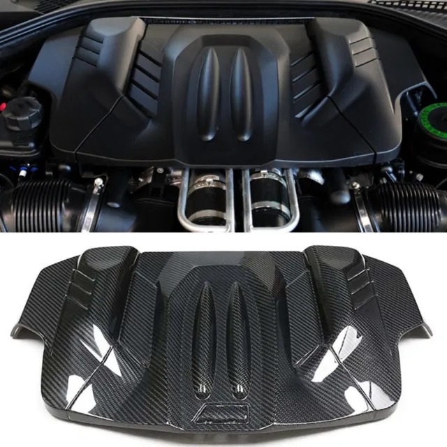 1x Carbon Fiber Engine Cover Protector For BMW F10 M5 2012-2016 F06 F12 F13 M6