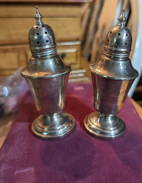 Sterling By Frank M Whiting Salt And Pepper Shakers