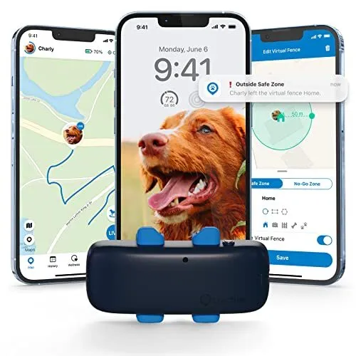 Tractive GPS Tracker for Dogs - Waterproof GPS Location & Smart Pet Activity ...