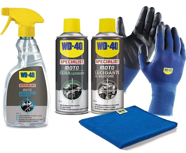 WD-40 Specialist Moto Kit Pulizia Per La Moto Contiene WD-40 Detergente 500 ml,