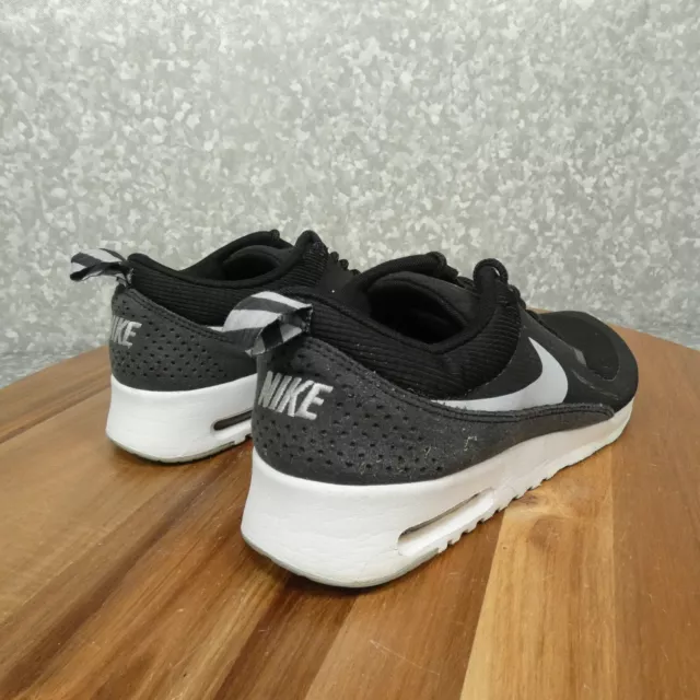 Nike Air Max Thea Sneaker Womens 9.5 Black White Running Shoe 599409-007 3