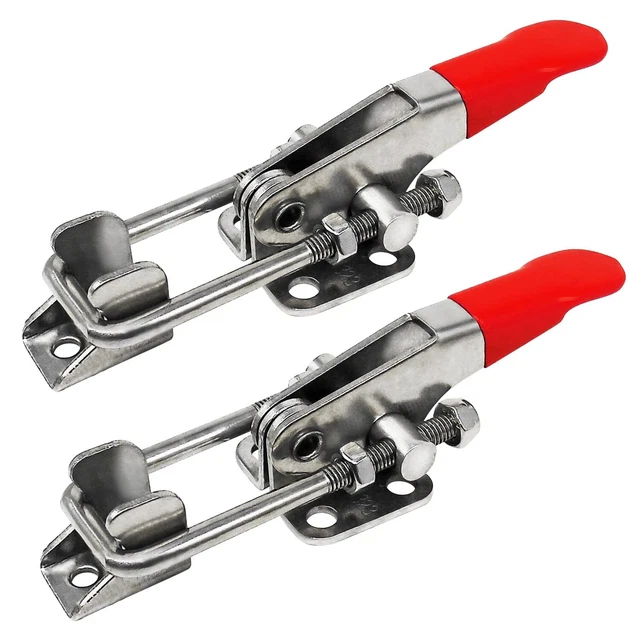 2pcs Heavy Duty Toggle Clamp, 304 Stainless Steel Adjustable U Bolt