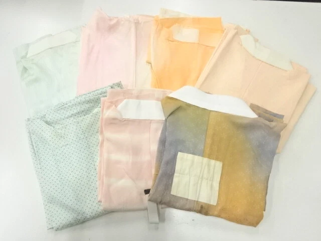 35970# Japanese Kimono / Antique Juban / Set Of 7