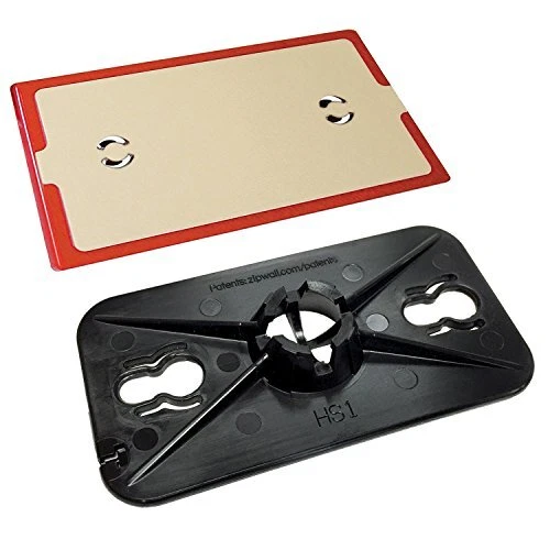 ZipWall Head Non-Skid Plate TPH1Black Red