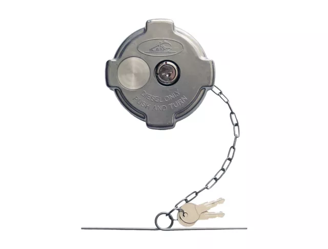 Road Superior 1/4 Turn Locking Diesel Fuel Cap for Select Freightliners