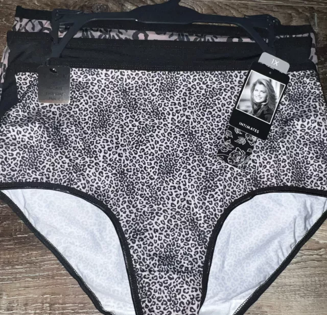 Juicy Couture Womens Brief 1X Underwear Panties Polyester Blend 5-Pair