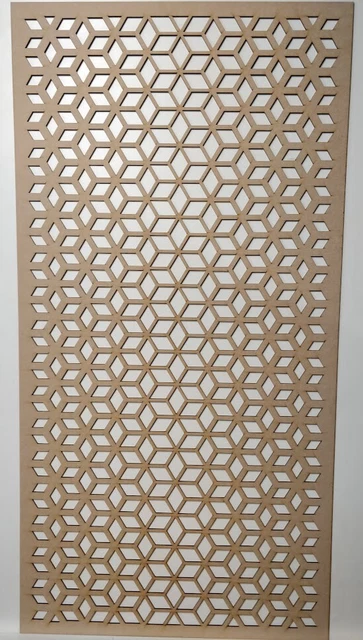 Décor Radiateur Fleur De Lys – Perforé MDF 3,4,6 Mm – Fait Au Royaume-Uni – Neuf