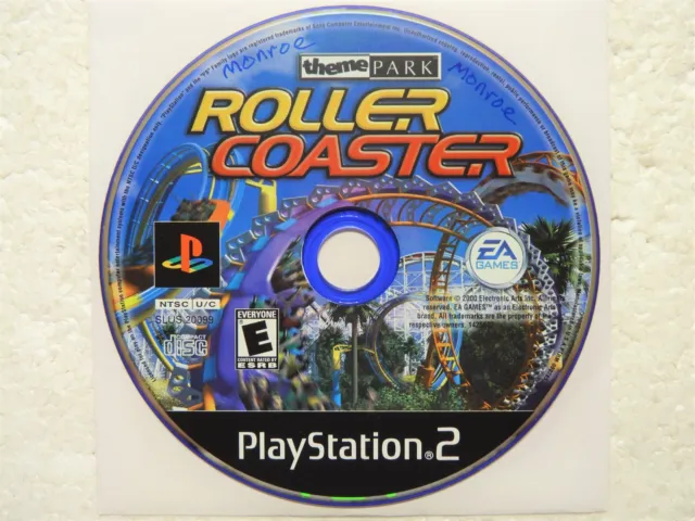 THEME PARK ROLLER Coaster (PlayStation 2, 2000) PS2 Game Disc Only Good ...