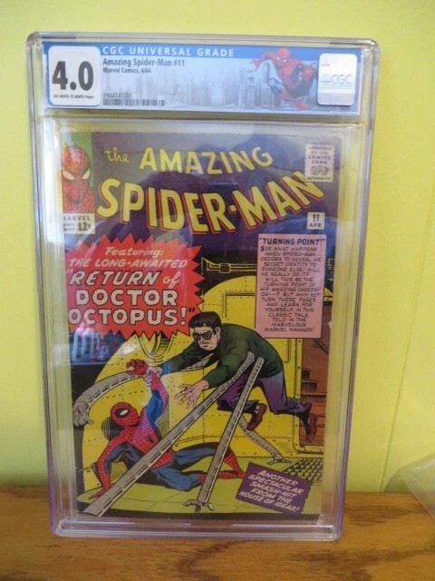 Amazing Spider-Man #11 CGC 4.0 1964 2nd Doctor Octopus 1st App Bennett Brant