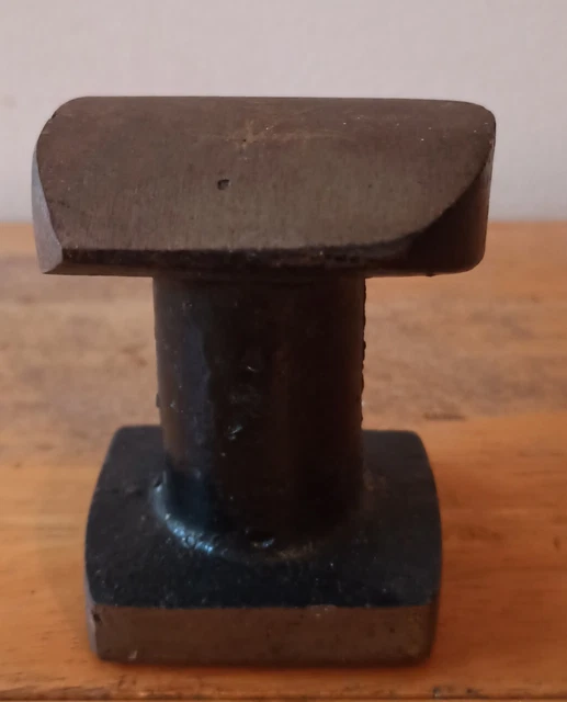 Petite Enclume De Bijoutier Vintage - Métal Chromé - Longueur 10 Cm Poids 359 G - Occasion Ancienne - Origine France