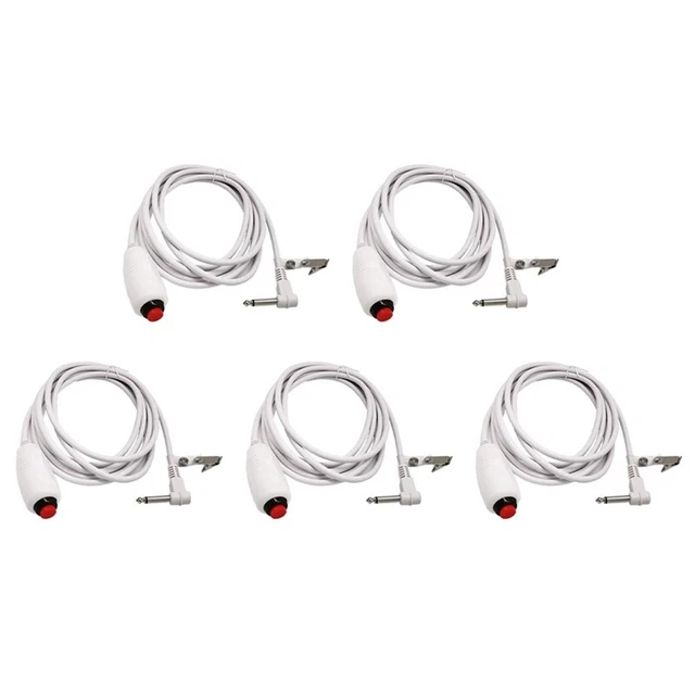 5 x cavo chiamata infermiera 6,35 mm linea infermiera dispositivo chiamata cavo chiamata emergenza con T8S3