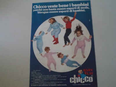 advertising Pubblicità 1980 CHICCO BABY PLAY 