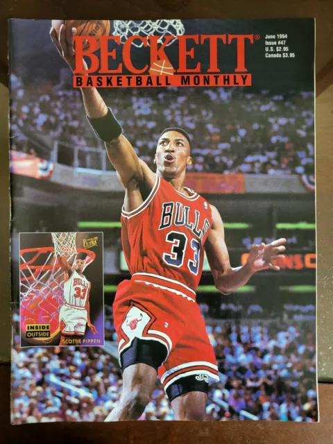 Beckett Basketball Monthly Magazine June 1994 Scottie Pippen Card Price Guide