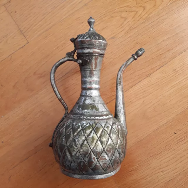 Antique Ottoman Turkish Middle East Persian Islamic Ewer Pitcher Tea Jug Ibrik