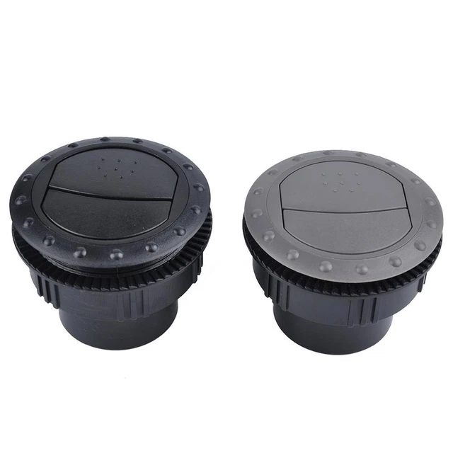 60mm ABS Car ATV RV A/C Vent Air Outlet Close Rotating Interior Round Ceiling