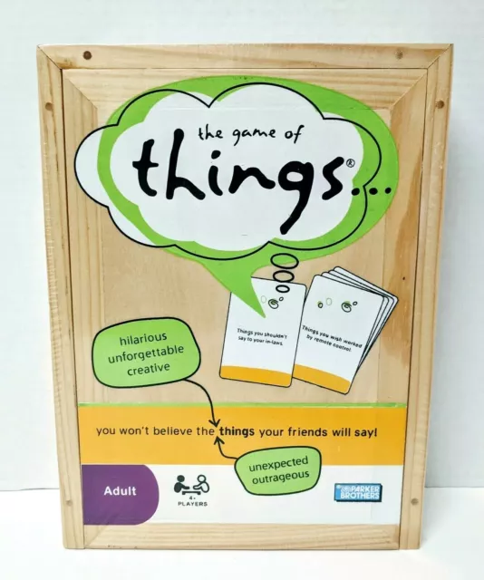 The Game Of Things 4 Plus Players Parker Brothers NEW Sealed