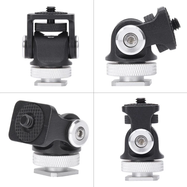 Supporto microfono flash monitor mini hot shoe con 1/4 pollici S GF0