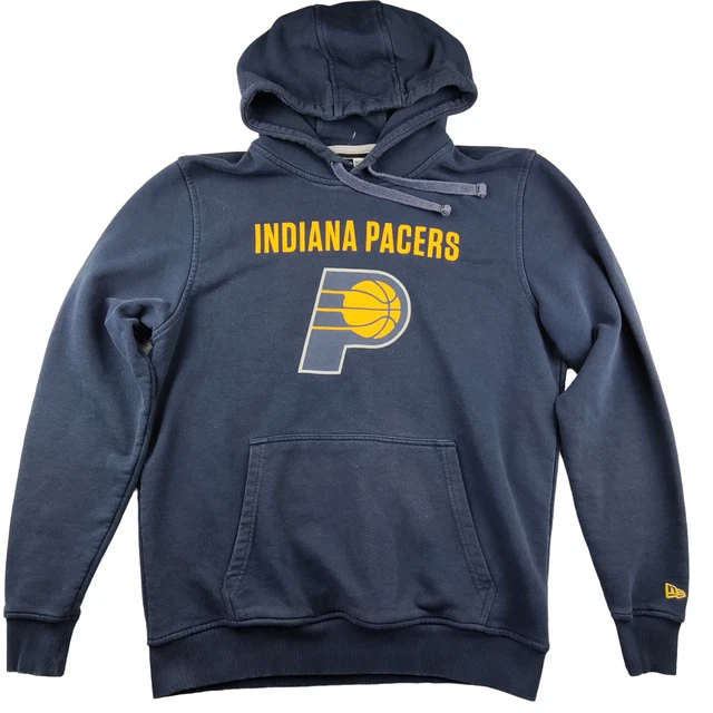 Felpa con cappuccio da uomo New Era Indiana Pacers blu navy taglia L basket