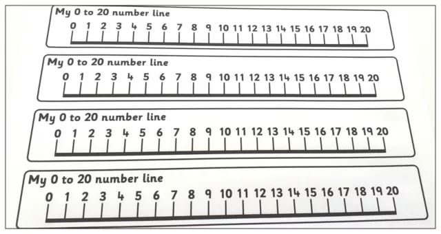 Number lines 0-20 Teaching Resources Maths Numeracy  KS1 . Counting EYFS