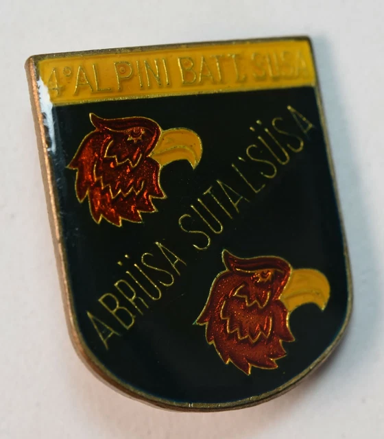 Insigne Militaire Alpini Battaglione Aosta 4° Reggimento - Distintif Esercito Italiano - Occasion