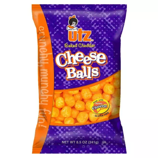 2 pack) Utz Cheddar Cheese Balls, 35 oz Barrel 