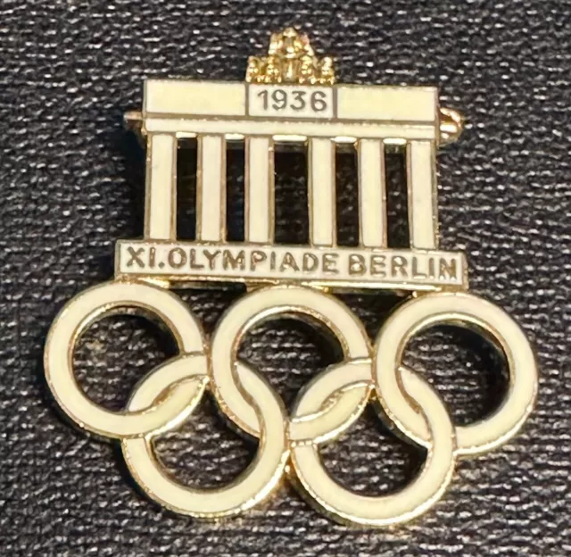 👀 Original 1936 Berlin Xi Olympiade Brandenburg Gate Pin 👀