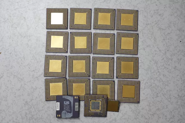 225g CPU Lot Ceramic Processor for GOLD SCRAP RECOVERY - High yield chip EEPROM