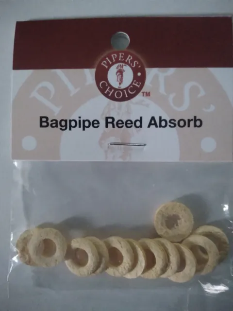 12pk Reed Absorbs for practice bagpipe reeds by Pipers Choice Pipes Bagpipes