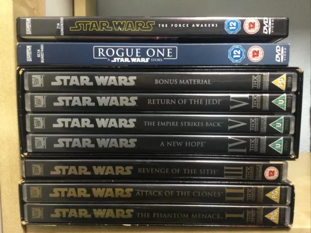 Star Wars Episode I-VI + More DVD Bundle Collection Original & Prequel Trilogy