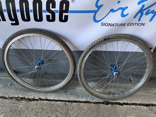 OLD SCHOOL BMX Race Wheel Set Staral Rims Shimano Dx Hubs