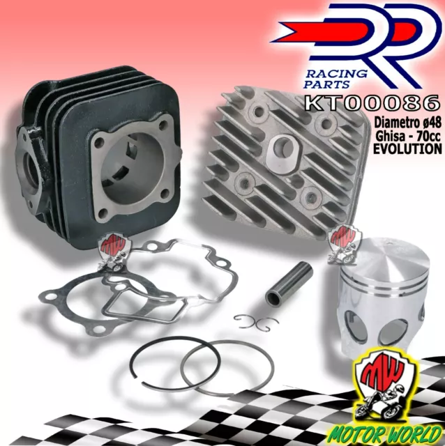 Groupe Thermique DR Set Moteur 70cc Cylindre Piaggio Typhoon 50 E2 À 2011 IN Poi