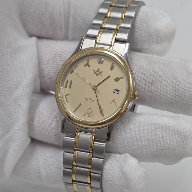 Montre Bracelet Femme Wittnauer Trieste - Mouvement Swiss - Bicolore Argentée Et Dorée - Occasion