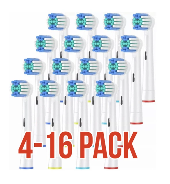 ELECTRIC TOOTHBRUSH HEADS Compatible With Oral B Braun Replacement ...