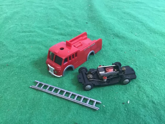 Triang Minic Motorways Working Chassis With Fire Engine Body Shell And Ladders