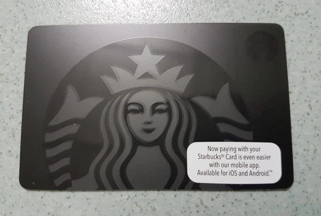 STARBUCKS MALAYSIA CARD - Black SIREN LOGO PIN INTACT - RARE ...