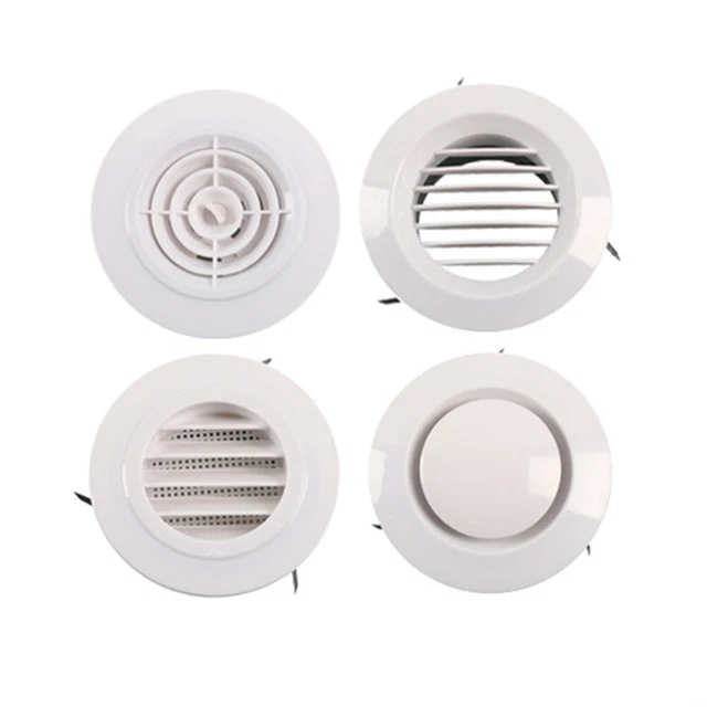 1X RV ABS Circular Adjustable Air Outlet Central Air Conditioning Air Vent 120MM