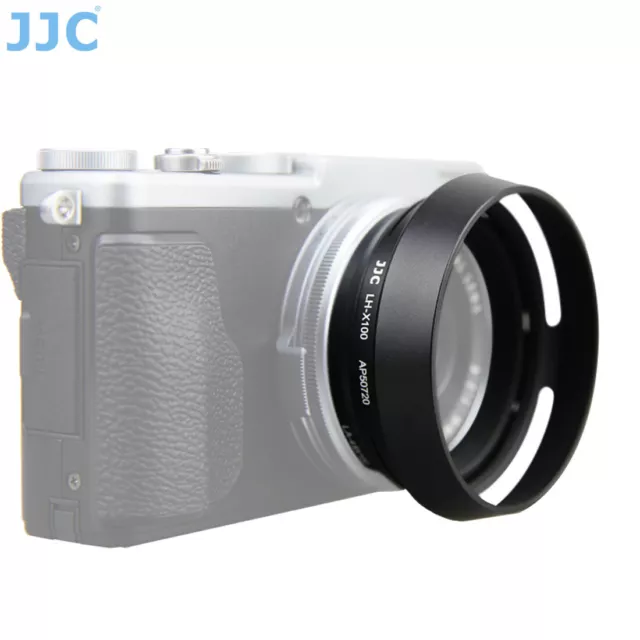 JJC BLACK Metal Lens Hood replace LH-X100 L for FUJIFILM X100F X70 X100S X100