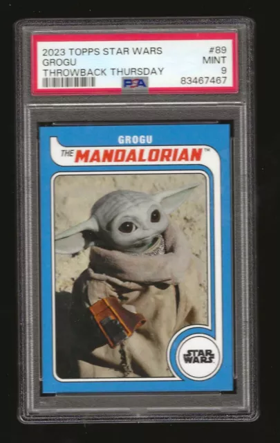 2023 Topps Star Wars Throwback Thursday # 89 Grogu  Psa 9 Mint  83467467