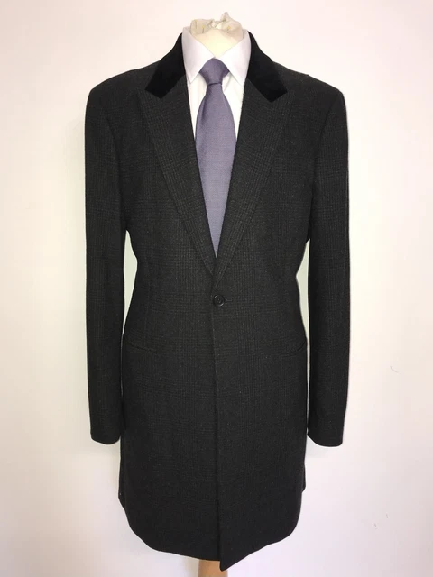 ALL SAINTS Mens Woollen Dowell Coat Black size 38 200.00 PicClick UK