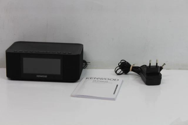 Réveil Kenwood CR-ST40DAB-M Stéréo Avec Bluetooth, DAB+ Et 3 Alarmes - Écran Lumineux, Charge USB, Design Bois