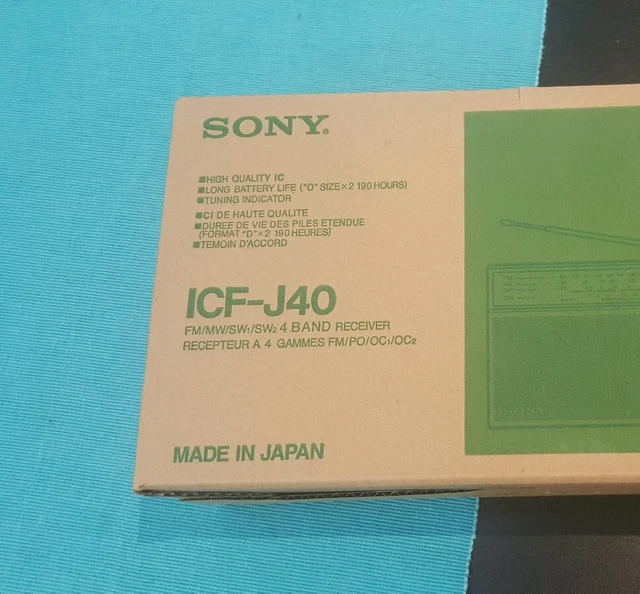 ORIGINAL SONY RADIO ICF-J40 Made in Japan 4 bands $387.31