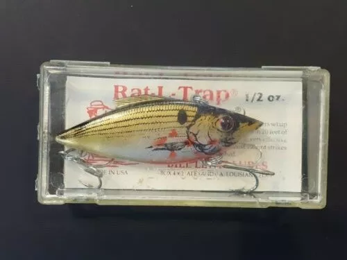 Vintage Fishing Lure Bill Lewis Lures Rat-L-Trap 1/2 Oz 3 In B1F6