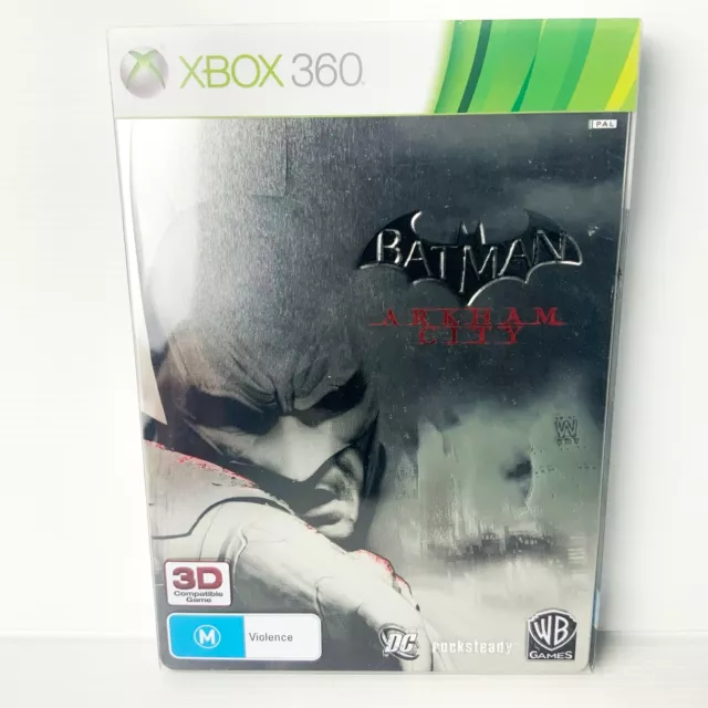 Batman: Arkham City - Steelbook + Manual - Xbox 360 - Tested & Working