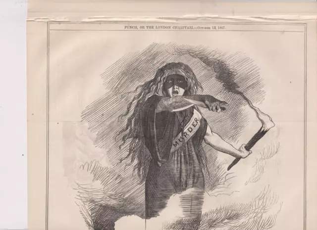 1867 Double Size Punch Cartoon Unions and Fenians