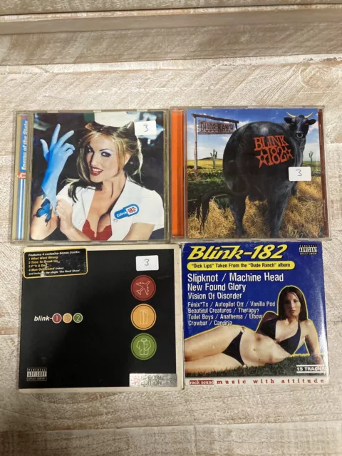 4 X Blink 182 CD Bundle Albums And Singles  CD Dude Ranch Enema Of The State